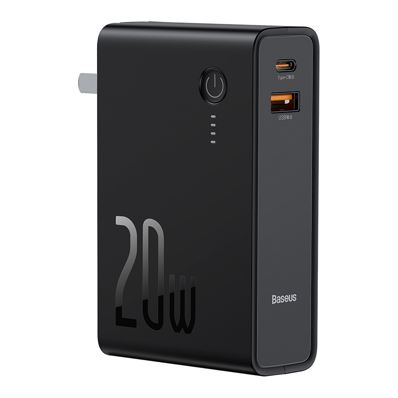 Baseus Power Station 2 Power Bank Adaptor 10000mAh 20W CN Black