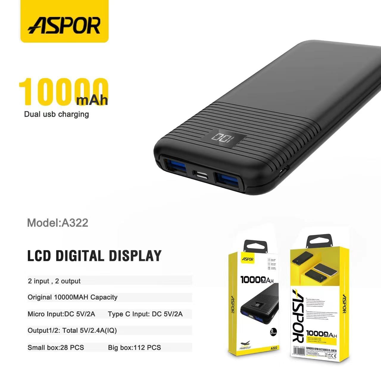 A322 ASPOR POWER BANK