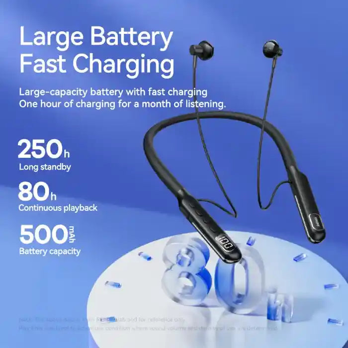 REMAX High-Capacity Wireless Neckband Sports Earphones with Digital Display RB-S3