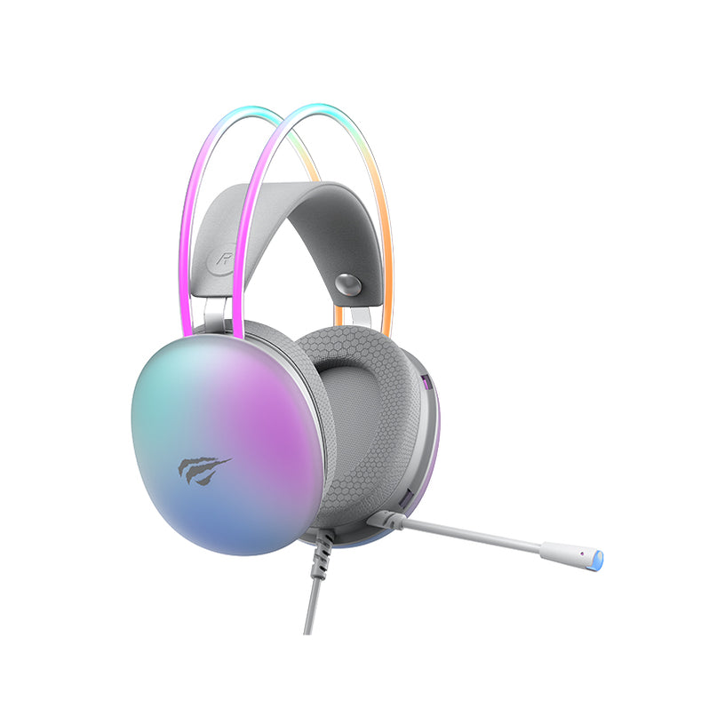 HAVIT GAMING HEADPHONE WITH RGB WHITE H2037d