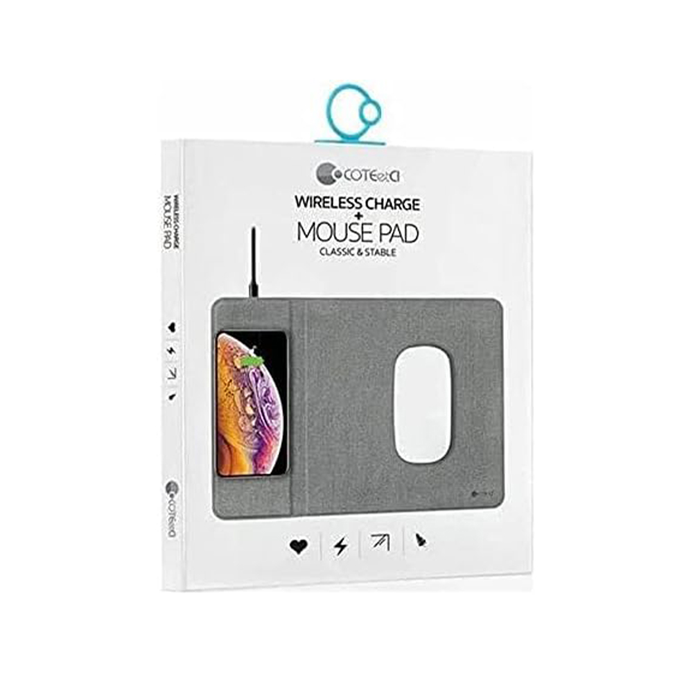 COTEETCI WIRELESS CHARGER AND MOUSE PAD CS5186-BK