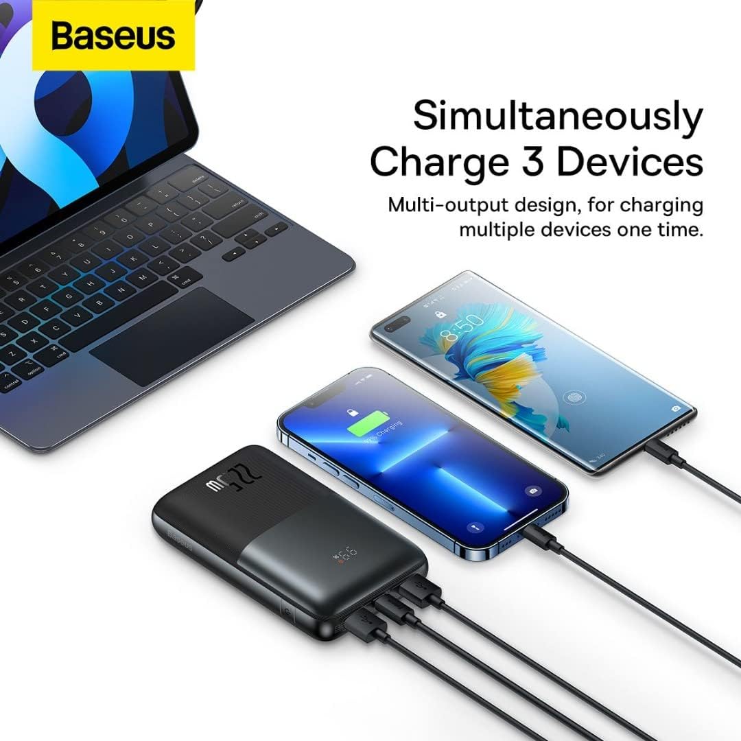 Baseus Bipow Pro Digital Display Fast Charge Power Bank 20000mAh 22.5W Black