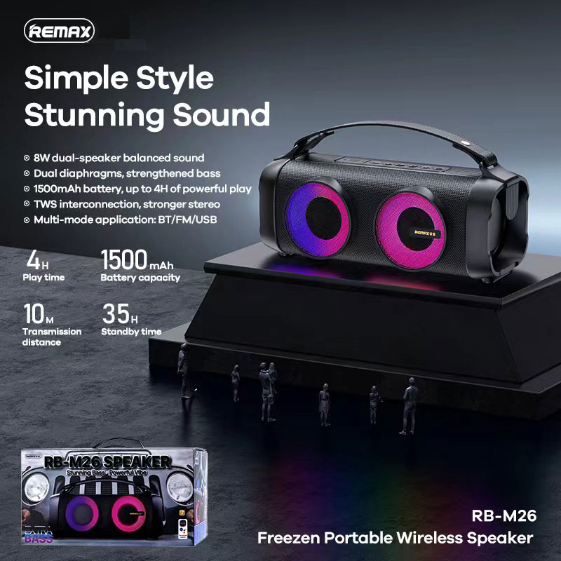 REMAX Freezen Portable Wireless Speaker RB-M26