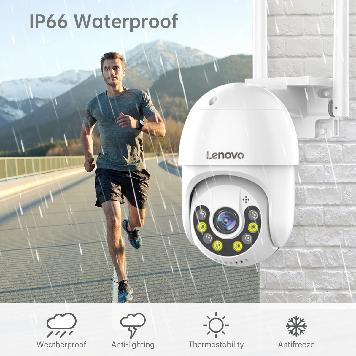LENOVO 4MP OUTDOOR WIFI CAMERA
