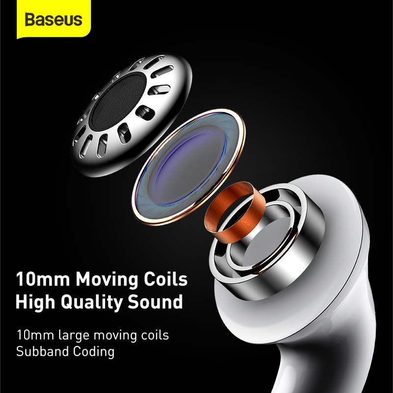 Baseus Encok True Wireless Earphones W3 White