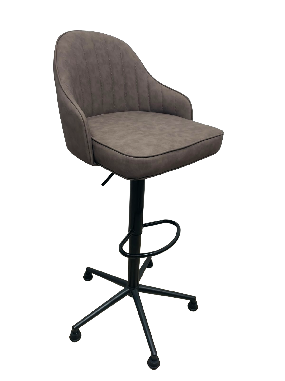 PRODO ADJUSTABLE COSHION BAR STOOL- BROWN